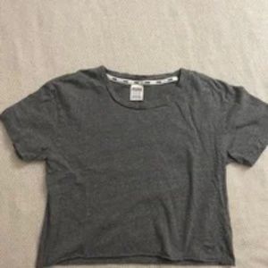 Grey Crop T-shirt